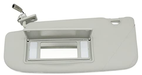 visera parasol coche Para Nissan para Qashqai para Dualis J10 2008-2011 2012 2013 2014 2015 parasol Interior con lámpara parasol placa espejo de maquillaje parasol delantero coche (Size : Left With L