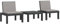 vidaXL Garten Lounge Set mit Kissen 3-TLG., Gartensofa mit Verstellbarer Rückenlehnen, Sitzgruppe für Garten Terrasse, Gartenmöbel, Modern, Anthrazit PP