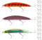 Raubfisch Wobbler Set, mit Crankbait, Minnow Kunstködern, Verschiedene Größen und Gewichte für Hecht, Barsch Zander, Rapfen. BKK Haken, schwimmend (Box 14)