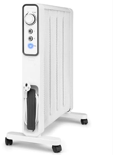 Suinga Radiador de MICA 1500 W, Temperatura de ajuste digital de 18 a 30°C, Conexión WIFI mediante APP [Blanco]