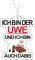 CME.Promo 2x Duftbaum Mit Ich Bin Der Uwe Und Ich Auch Dabei Motiv, Auto Duftspender Lustig, Tuning, Car Air Freshener, Duftanhänger