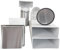 VentilationNord Mauerkasten Set mit Mauerkasten 150, Kanal-Set, Flachkanal-Anschluss, Wetterschutz-Lüftungsgitter ohne Lamellen (Haube) & Teleskoprohr Ø 150 | Mauerdurchführung Set