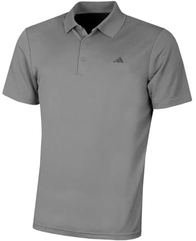 adidas Golf Mens Performance LC Polo Shirt - Grey Three Sport - M