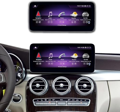 Ninetom Android 13 Autoradio 10,25'' Touchscreen mit kabellosem Carplay und Android Auto für 2015-2018 Mercedes Benz A/C/V-CLAS W176 CLA GLA GLC X156 W447 mit NTG5.0, unterstützt Mirrorlink, Kamera