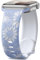 Maledan Inciso Floreale Cinturino Compatibile con Cinturino Apple Watch 40mm 41mm 38mm 42mm per Donne, Cinturino Sportivo in Silicone Bicolore per iWatch SE Series 10 9 8 7 6 5 4 3 2 1, Lilla/Bianco