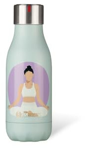 LES ARTISTES Paris A-4307 Bottle'Up, Thermos 280 ml, Gourde isotherme sans BPA, Réutilisable, Garde au chaud 12h et au froid 24h, Acier Inoxydable, Design Wellness