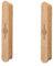 SANCHAKOU Cabinet Pulls 2Pcs Chinese Style Log Embossed Curved Drawer Handle Wooden Cabinet Wardrobe Door Children's Room Handle 96Mm Oak