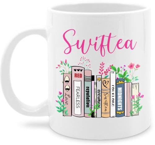 Tasse Tassen 325ml - Statement - Swiftea Fan Merch | Geschenkidee für Fans | Taylor Fan Geschenk - 325 ml - Weiß - swifties kaffetassen sprüche statements swifttea mug statement-tasse