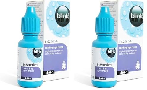 blink intensive gotas hidratantes/BAUSCH + LOMB / 10ml compatible con lentes de contacto (Paquete de 2)