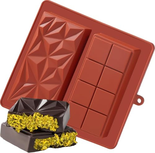 Dubaï Moule en silicone pour chocolat, praline, bonbons (orange-rouge)