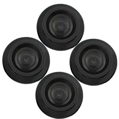 Vaguelly 4pcs Upright Piano Leg Floor Protectors Black Felt Pads Non-slip Piano Mats