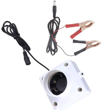 MCAOAL Efficient 12V 50mm Duct Ventilation Fan With Battery Clip Power Cable For Kitchen Bathroom Garage Indoor Air Extraction