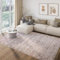 TAPISO Como Teppich Kurzflor Braun Hellbeige Creme Streifen Abstrakt Verwischt Moderner Design Meliert- pflegeleicht, robuster, weicher Teppich fürs Wohnzimmer Schlafzimmer ÖKO-TEX 80 x 150 cm