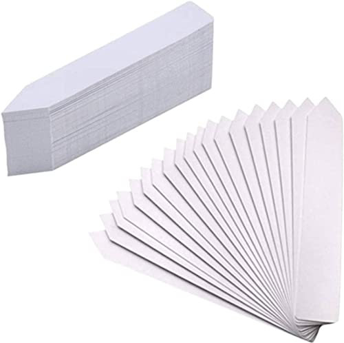 Plant Labels Flower Plant Name Tag Plastic Plant Label Markers Gardening Supplies for Farmland Gardening Pot Signs, 100 Tablets White Convenient design