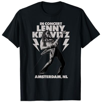 Lenny Kravitz Blue Electric Light Tour 2025 Amsterdam T-Shirt