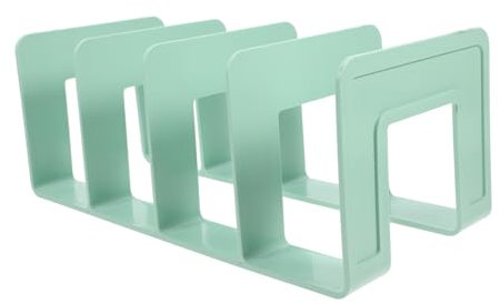 SEWACC Buchstütze Aus Robustem Einteiligem Design Mit Hoher Tragfähigkeit Fächer Organizer Mit Abgerundeten Ecken Für Sicheren Halt Als Regalhalter Und Büro-Schreibtisch Trenner