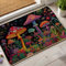Colorful Mushroom Doormat, Vibrant Fungi Door Mat for Indoor & Outdoor Use, Water-Resistant Non-Slip Welcome Mat, Easy to Clean Floral Design 29x17 Inch