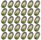 Set di 30 olive in schiuma leggera per decorazione e fotografia, aspetto realistico e maneggevole