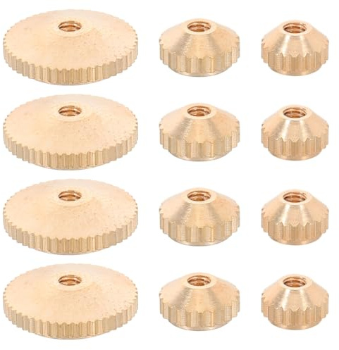 Ciieeo Assortiment De 12 Écrous De Fixation En Laiton Pour Aiguilles D'Horloge Compatible Mécanismes Horloge Murale Réparation Diy Pièces De Rechange