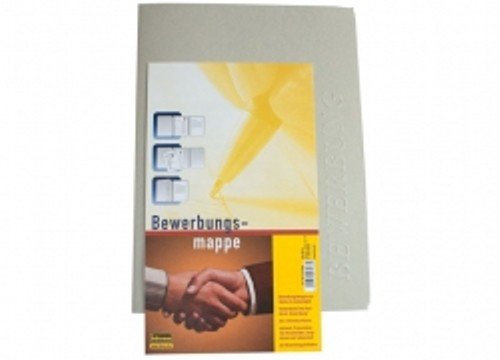 Bewerbungsmappe mit Klemmschiene/Farbe: grau