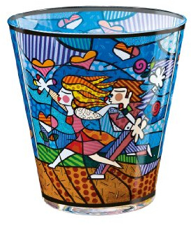 Goebel 66450172 Romero Britto Windlicht - Love Blossoms