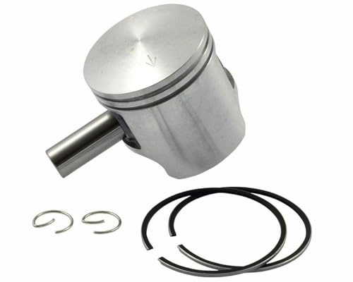 2EXTREME 70ccm Kolben 47mm stehend, kompatibel mit Peugeot Speedfight, Buxy | Ersatzkolben für AC/LC 70ccm 2-Extreme Sport Grauguss Zylinder; 47mm, 12mm Kolbenbolzen, inkl. Ringe und Clips für Roller