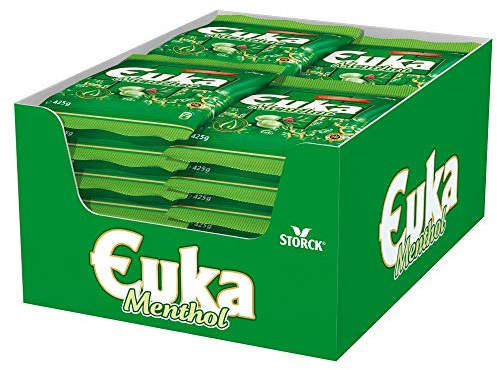 Euka Menthol (5 x 425g) / Aromatisch-milde Lutschbonbons mit Eukalyptus