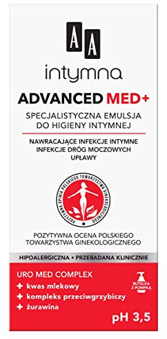 AA Intymna Advanced Med+ Specialized Emulsion For Intimate Hygiene pH 3.5 (300 ml)