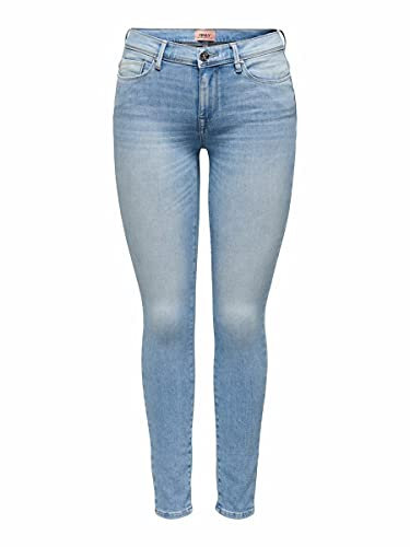 ONLY Damen Onlblush Ankle Skinny Fit, Blau (Light Blue Denim Light Blue Denim), M / 34L