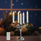 LACGO (6pcs/Set) Battery-Powered 18cm Remote Control LED Candlesticks with Dripping Warm White Electric Candle Sticks with Remote for Indoor/Outdoor Use(Warm White)