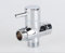 NUZAMAS T-Adapter mit Absperrventil, Keramikkern, 3-Wege-Anschluss, für Zuhause, Badezimmer, M/F, Messing, 1,27 cm, T-Typ, WC, Bidet, Sprüher, Umstellhahn, Absperrventil