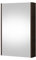 Planetmöbel Spiegelschrank Bad 50 cm, Badezimmerschrank, Aufbewahrungsschrank mit Tür und 2 Glasregalböden, 47,6 x 67,6 x 13,8 cm, Anthrazit