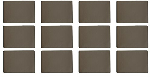 ASA Selection 7803420 Lederoptik Tischset, 46 x 33 cm, Polychlorid, braun (12er Pack)