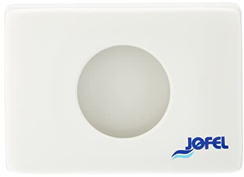 Jofel - AM32000, Dispensador Bolsas Plástico para Compresa Femenina, Fijado a Pared por Tacos, para Bolsitas Plegadas en «Z», Carga Cartucho de 25 Bolsas, Blanco
