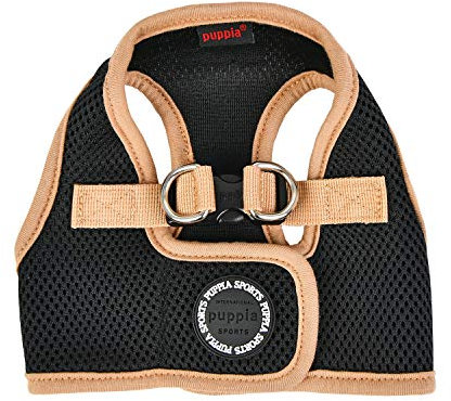 Puppia Soft Vest Harness B II Schwarz XXL Hundegeschirr - 150 g