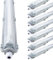 proventa IP65 LED-Feuchtraumleuchte 120cm mit 18W LED-Röhre 2.160 Lumen Klappdeckel Steckklemme Kabeleinführung bis NYM-J 3x2,5mm² - Sparset 8x
