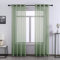96 Inch Sheer Curtains Grommet 2 Panel Faux Linen Voile Drapes Textured Sheer Curtains for Living Room Bedroom,Sage