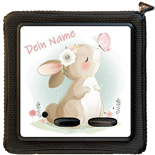Fräulein Lotti | Schutzfolie Hase inkl. transparenter Schutzfolie und Namen | Aufkleber Sticker passend für die Toniebox | Optional für Ladestation und Lauscher | Motivauswahl