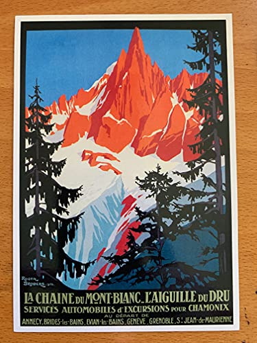 Nadel, Dru / Alpen / Chamonix / Broders – 10 x 15 cm – Postkarte