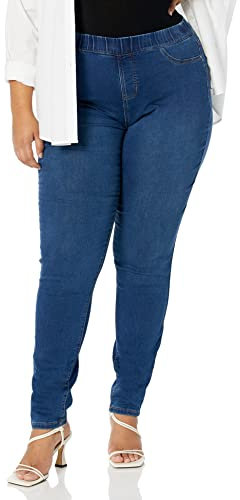 Avenue Damen Übergröße Stretch Girlfriend Jeans, Av Dkws, 24 Plus