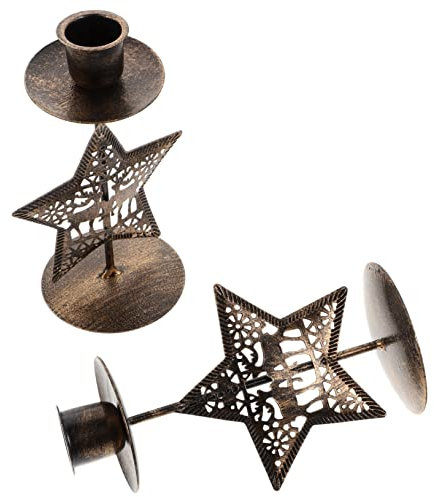 Cabilock 2 Pz Portacandele Natalizio in Ferro Battuto Porta Candele Votive Natalizie Portacandele Per Matrimonio Candeliere Portacandele Decorativo Ferro Da Stiro Scrivania Decorazioni