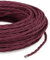 DRESS-Cavo Elettrico Trecciato Rivestito In Tessuto 3x0,75 12mt. Bordeaux