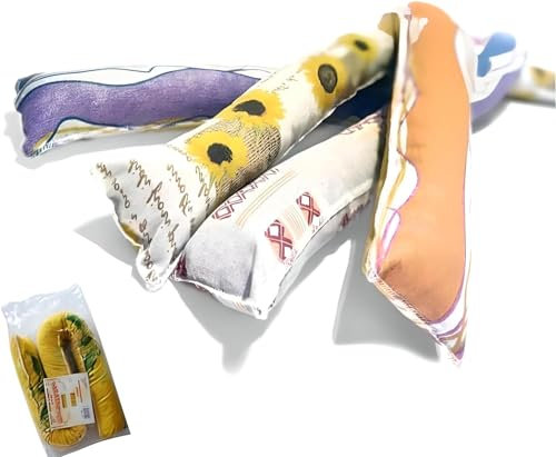 Zugluftstopper aus Baumwolle, Zugluftstopper aus Baumwolle, 120 cm, Zugluftstopper für Türen und Fenster, 1 Stück, verschiedene Farben, hergestellt in Italien