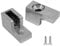 6pcs Plastic F-Shaped Bathroom Door clamp,Frameless Glass Clamp Holder,with M4x16mm Screw,for 8mm(0.31in) Thickness Glass(Small Size)