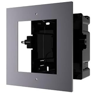 HikVision. Cadre de Montage encastre pour portier vidéo Hik. adapté pour 1 Module. Noir