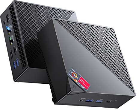 ACEMAGICIAN AM06Pro Mini PC, AMD Ryzen 7 5825U (8C/16T, bis zu 4.5Ghz),32GB DDR4 1TB M.2 SSD Mini Desktop PC mit 4K Triple Display | Type-C | Dual Ethernet | WiFi 6 | BT 5.2 | W11 Pro