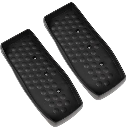 Baoblaze 2-Teiliges Set Ellipsentrainer-Fußpedale, rutschfeste PP-Fitnessgeräte-Zubehör, 36x15cm, für Zuhause und Fitnessstudio, Schwarz