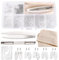 YIXISI 35 Pairs Glasses Nose Pads Kit, Eyeglass Nose Pads, Silicone Screw-in Nose Pads Glasses Repair Kit, with Screws Screwdriver Tweezers Cleaning Cloth, for Most Eyeglasses, No. 2
