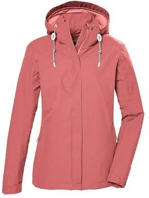 Killtec Damen Funktionsjacke wasserdicht/Outdoorjacke mit abzippbarer Kapuze KOS 61 WMN JCKT, hell sienna rot, 36, 42858-000