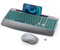 Rechargeable Backlit Keyboard and Mouse Combo - Full-Sized Lighted Keyboard with Wrist Rest, Phone Holder, Volume Knob, 2.4GHz Wireless for Computer, Laptop, PC, Mac, Windows - Grey